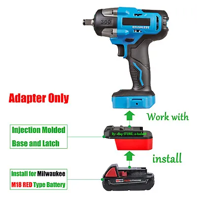 Adapter For Mastercraft PWR-POD (Not MAXIMUM) 20V Tools To Milwaukee M18 Battery • $19.99