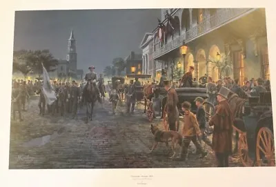 Mort Kunstler - Charleston Autumn - 1861 - Collectible Civil War Print - MINT • $350
