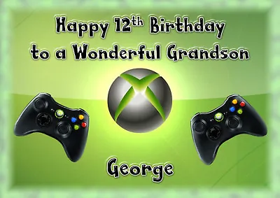 Personalised Birthday Card X Box Son Grandson Nephew Daughter Granddaughter • £2.99