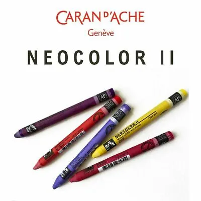 Neocolor II Wax Pastel Water Soluble 7500 Range Aquarelle Watercolour Art Crayon • £2.95