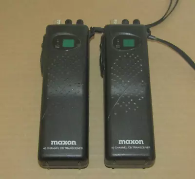 Lot 2 MAXON 40 CH CB Transceiver Hand Held HCB 10C (no Antenna) • $35