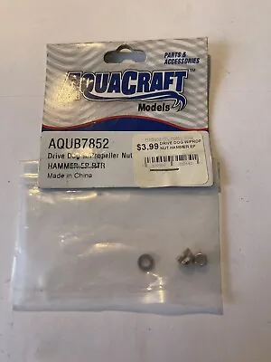 AQUACRAFT HAMMER EP Drive Dog With Prop Nut Replacement RC Boat Part AQUB7852 • $4.90