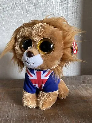 £4.99 • Buy TY Beanie Boo Buddy 9  Plush - Lion Union Jack Hero | Brand New Stock