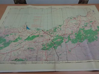 WW2 RAF Map Of NORTH AFRICA Entitled  ORAN  (+ MASCARA MELILLA OUJDA Etc) • £29.99