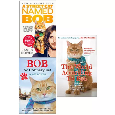 James Bowen Named Bob The Cat Series 3 Books Collection Set Paperback NEW  • £22.99