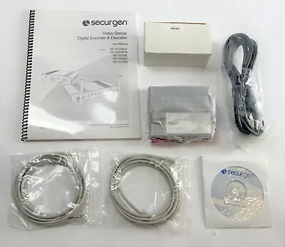 SECURGEN NE-VS100EW Video Server Digital Encoder And Decoder W/User Manual NEW • $64.99