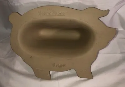 Haeger Natural Stone Pig-Shaped Microwave Bacon Cooker Stoneware 142 USA • $18