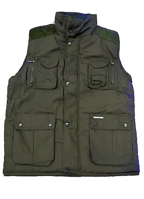 £19.99 • Buy Mens Casual Fishing Hiking Sleeveless Jacket Green Coat Bodywarmer Gillet Padded