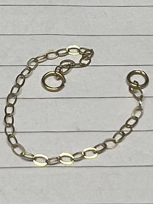 £8.75 • Buy 9ct 375 Yellow Gold Light Weight Trace Safety Chain