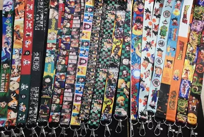 Lot Cartoon Japanese Anime Neck Straps Key Chains Lanyard ID Holder • $12.60