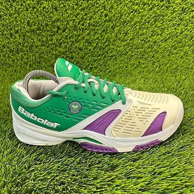 Babolat Championship Wimbledon Mens Size 8.5 Athletic Shoes Sneakers 30S1585 • $49.99