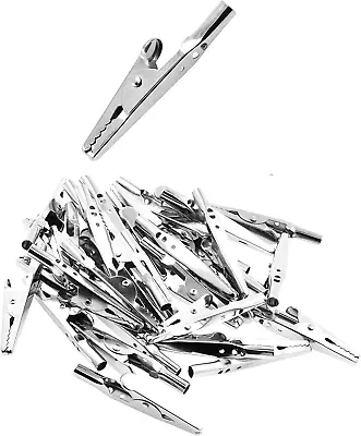 Small Metal Alligator Clips For Crafts – 2 Inches 100 Pcs Tiny Metal Alligator C • $19.88