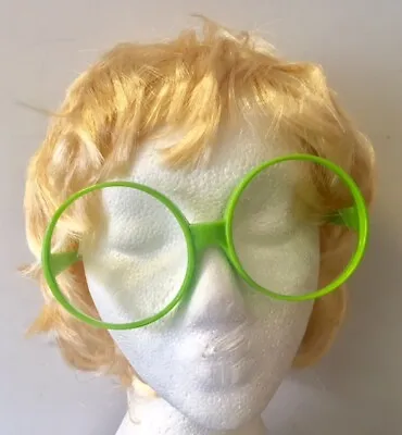 Elton John Style Blonde Wig & Oversized Glasses Short Mens 70's Fancy Dress • £9.99