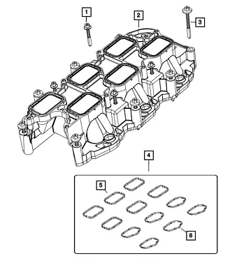 Genuine Mopar Intake Manifold Gasket Kit 68535427AA • $42.23