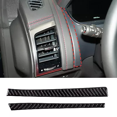 Carbon Fiber Dashboard Instrument Box Trim Strip Cover For Jaguar F-TYPE 2013-22 • $9.99