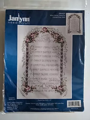 Janlynn Cross Stitch Kit “What Cancer Cannot Do” • £24.95