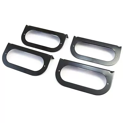 4 Mounting Brackets For 6  Oval Light Powder Coated Steel Black Trailer RV 4pcs • $21.54