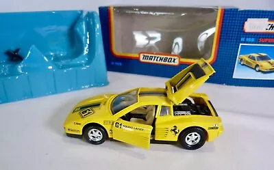 Matchbox Superkings K-155  Ferrari Testerossa In Yellow Boxed - Stunning! • £15