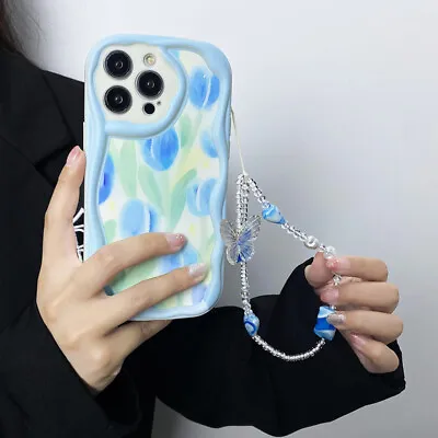 Cute Flower +Bracelet Phone Case Cover Hot For IPhone Samsung Xiaomi OPPO VIVO • $6.36