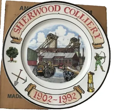 Sherwood Colliery Mining Plate Limited Edition • £10
