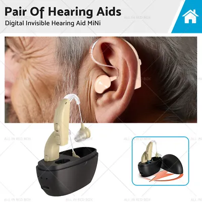 Rechargeable Digital Hearing Aid Severe Loss Ear Aid HIGH-POWER Sound Amplifier • $44.47