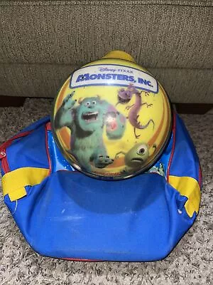 Vintage Disney Monsters Inc Wazowski Bowling Ball Brunswick Viz-A-Ball W/ Bag • $42.99