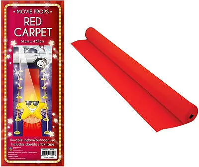 15FT HOLLYWOOD VIP RED CARPET Party Floor Runner Prom Birthday Prop Decoration  • £7.99