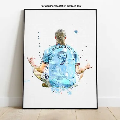 Erling Haaland Poster Art Print | Football Lovers • £10.71