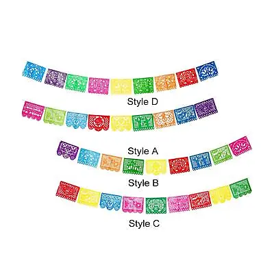 Mexican Party Banner Large Papel Picado Banner Mexican Fiesta Hanging Banner • £6.98