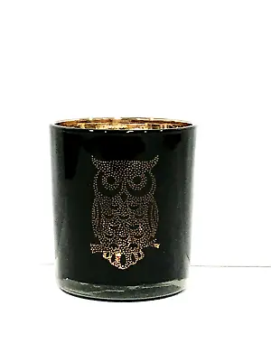 $14.99 • Buy New Yankee Candle Black Gold Owl Votive Tealight Candle Holder Free Ship