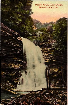 Onoko Falls Glen Onoko Mauch Chunk PA Divided Unposted Postcard C1910 • $4.95