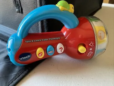 Vtech Spin And Learn Multi-colored Interactive Flashlight Tested Works • $4.99