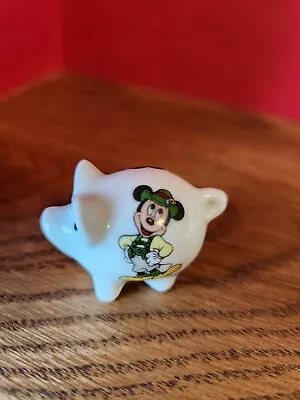 $4.99 • Buy Mickey Mouse Disney Miniature Porcelain Reutter Germany Pig