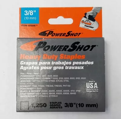 Powershot 97006 3/8 Leg X 3/8 Crown 16-Gauge Steel Heavy-Duty Staples 5boxes USA • $11