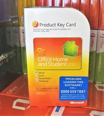 £139.99 • Buy Microsoft Office 2010 Home Student PKC Word Excel Powerpoint For Windows 10 365