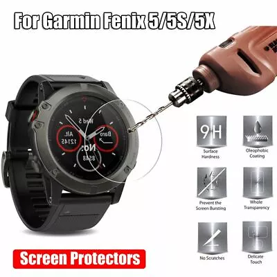 Cover For Garmin Fenix 5 5X 5S Screen Protectors Protective Film Tempered Glass • $6.84