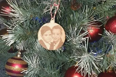 Laser Cut Decorative  Photo Engraved Baubles • £4.99