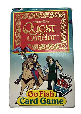 Vintage 1998 Wendy’s Warner Bros Quest For Camelot Go Fish Card Game • $9.88