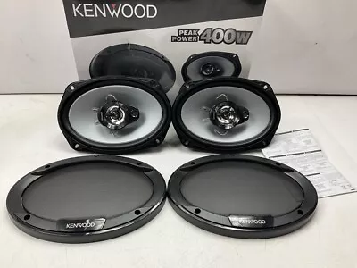 Kenwood KFC-6966S 6 X 9 Inch 400-Watt 3-Way Flush Mount Coaxial Car Speakers • $64.88