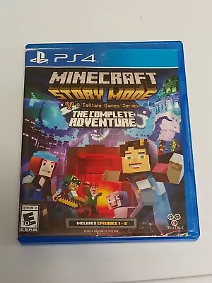 Minecraft:Story Mode-The Complete Adventure (PlayStation 4 2016) Free Shipping • $60.85