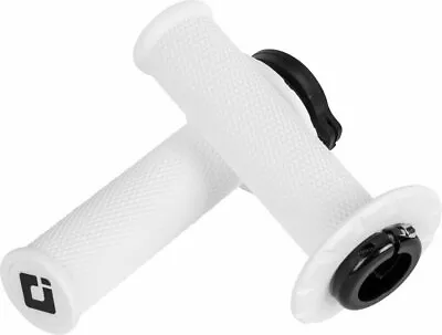 ODI V2 Lock-On *NO WAFFLE* Grips (2&4-Stroke) -WHITE- MX Motocross - Made In USA • $25.95