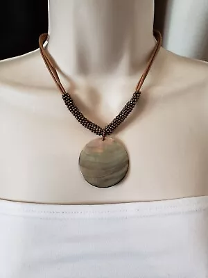 Lia Sophia Harvest Moon Necklace - Genuine Mother Of Pearl - 16-19  • $8.99