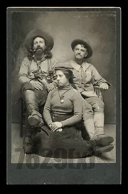 Excellent Pueblo Colorado Group Western Ranchers / Cowboys Armed 1890s Photo • $1450