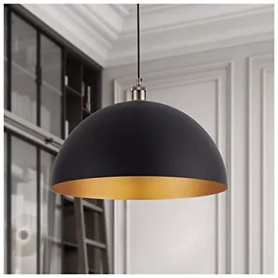 Vintage Pendant Light 17.72'' Farmhouse Pendant Lights Industrial Large Dome Cha • $227.76