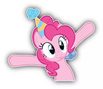 My Little Pony Cartoon Pinkie Pie Sticker Bumper Decal - ''SIZES'' • $3.75