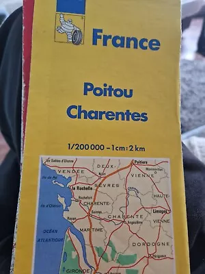 Michelin Map 233 France Poitou Charentes  Folding Sheet Map  Atlas 1994 Ebay Uk • £5