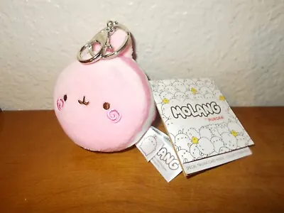 Molang By Aurora Macaron 3  Pink Plush Keychain • $12.99