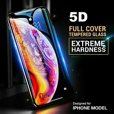 Gorilla For IPhone XS Max XR 6D Screen Protector Full Cover Tempered Glass Film • £5.99