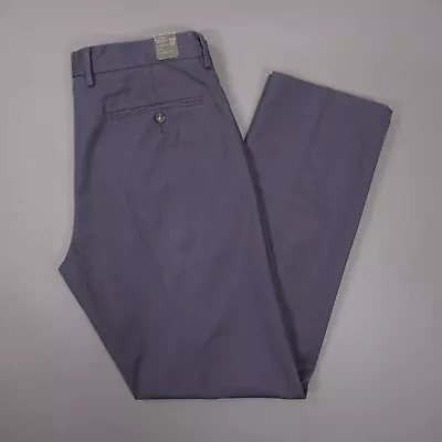 NEW J Crew Ludlow Classic Fit Cotton Twill Flat Front Pants Mens 33X32 Gray Flaw • $22.88