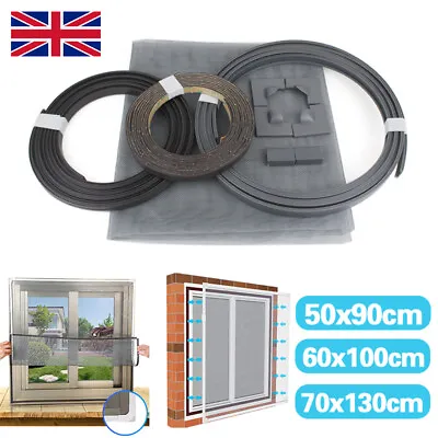 Magnetic Window Insect Screen Mesh Net Fly Mosquito Bug Netting Moth Cover M • £9.88